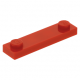 LEGO lapos elem 1x4 2 db bütyökkel, piros (92593/41740)